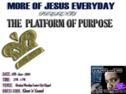 the Platform Of Purpose