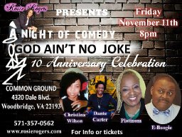 A Night of Comedy God Ain't No Joke 10th Anniversary Celebration