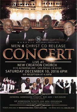 Men 4 Christ CD Release Concert