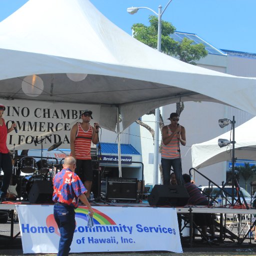 Warming up a little at A Taste Of Kalihi in Honolulu, Hawaii on Oct 19, 2013