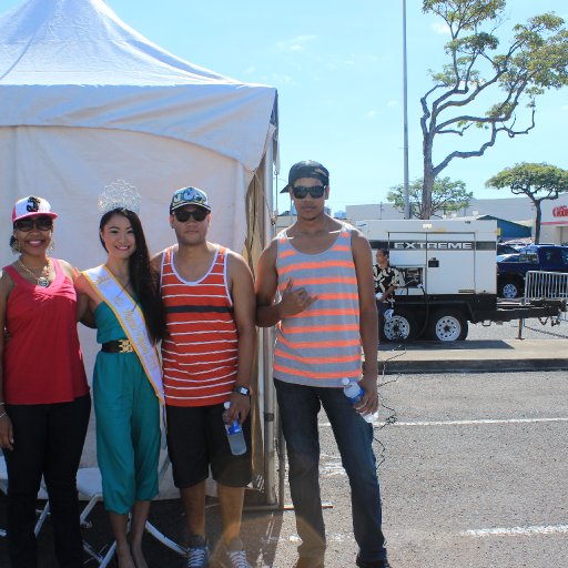 With Miss Filipina Hawaii 2013 at A Taste Of Kalihi event in Honolulu, Hawaii Oct 19, 2013